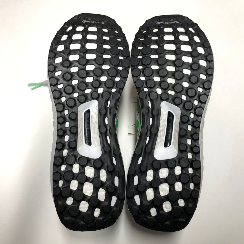 adidas Ultraboost Grey Green Lime Mens Shoes - Picture 4 of 7